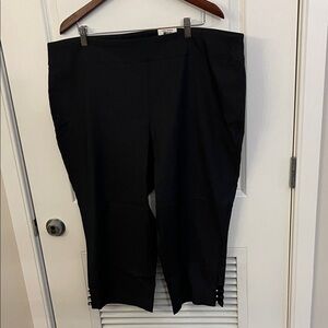 JM Collection Black Ankle Pants